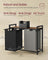 Laundry Hamper - Metal Frame - Ink Black - 2-Compartment with Shelf and Removable Bags