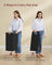 Laundry Hamper - Metal Frame - Ink Black - 2-Compartment with Shelf and Removable Bags