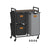 Laundry Hamper - Wood - Chestnut Brown - 100L with 3 Compartments and Rolling Design
