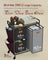 Laundry Hamper - Wood - Chestnut Brown - 100L with 3 Compartments and Rolling Design