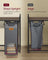 Laundry Hamper - Wood - Chestnut Brown - 100L with 3 Compartments and Rolling Design