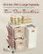 Laundry Hamper - Fabric - Natural Beige - 3 Compartments