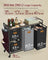 Laundry Hamper - Fabric - Chestnut Brown - 4 Compartments