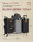 Laundry Hamper - Fabric - Chestnut Brown - 4 Compartments