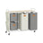 4-Bag Laundry Hamper - Fabric - Natural Beige - Rolling Cart with Removable Liners and Labels