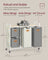 Laundry Hamper - Fabric - Dove Grey - 4 Compartments