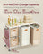 4-Bag Laundry Hamper - Fabric - Natural Beige - Rolling Cart with Removable Liners and Labels