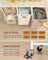 4-Bag Laundry Hamper - Fabric - Natural Beige - Rolling Cart with Removable Liners and Labels