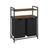Laundry Basket - Wood - Rustic Brown - Dual Removable Bags with Shelves