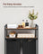 Laundry Basket - Wood - Rustic Brown - Dual Removable Bags with Shelves