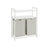 Laundry Basket - Fabric - White - 2 Shelves with 2 Removable Bags
