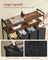 Laundry Hamper - Wood - Rustic Brown and Black - 4 Pull-Out Removable Bags with Shelves