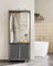 Laundry Basket - Fabric - Heather Greige - 2-Section with Pull-Out Liners and Clothes Rail