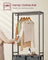 Laundry Basket - Fabric - Heather Greige - 2-Section with Pull-Out Liners and Clothes Rail