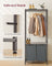 Laundry Basket - Fabric - Heather Greige - 2-Section with Pull-Out Liners and Clothes Rail