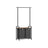 2-Section Laundry Basket - Wood - Rustic Brown and Black - With Clothes Rail and Removable Liners