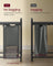 Laundry Sorter - Fabric - Ink Black and Slate Grey - 4-Compartment with Pull-Out Bags and Storage Shelf