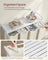 Laundry Basket - Fabric - Cream White - 4 Pull-Out Bags with 40L Capacity Each