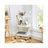 3-Tier Storage Trolley - Steel Frame and Plastic Baskets - White