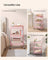 Kitchen Trolley - On Wheels with Shelves - Jelly Pink - 45 x 31 x 77.5 cm