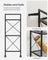 3-Tier Metal Shelving Unit on Wheels - Steel - Ink Black