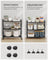 3-Tier Metal Shelving Unit - Metal - Ink Black - Mesh Storage Rack with Wheels