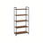 5-Tier Storage Rack - Wood - Rustic Brown - Adjustable Shelves