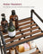 5-Tier Storage Rack - Wood - Rustic Brown - Adjustable Shelves