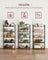 5-Tier Storage Rack - Wood - Rustic Brown - Adjustable Shelves