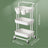 3 Tiers Mobile Trolley - 13L - Steel - Rolling Cart