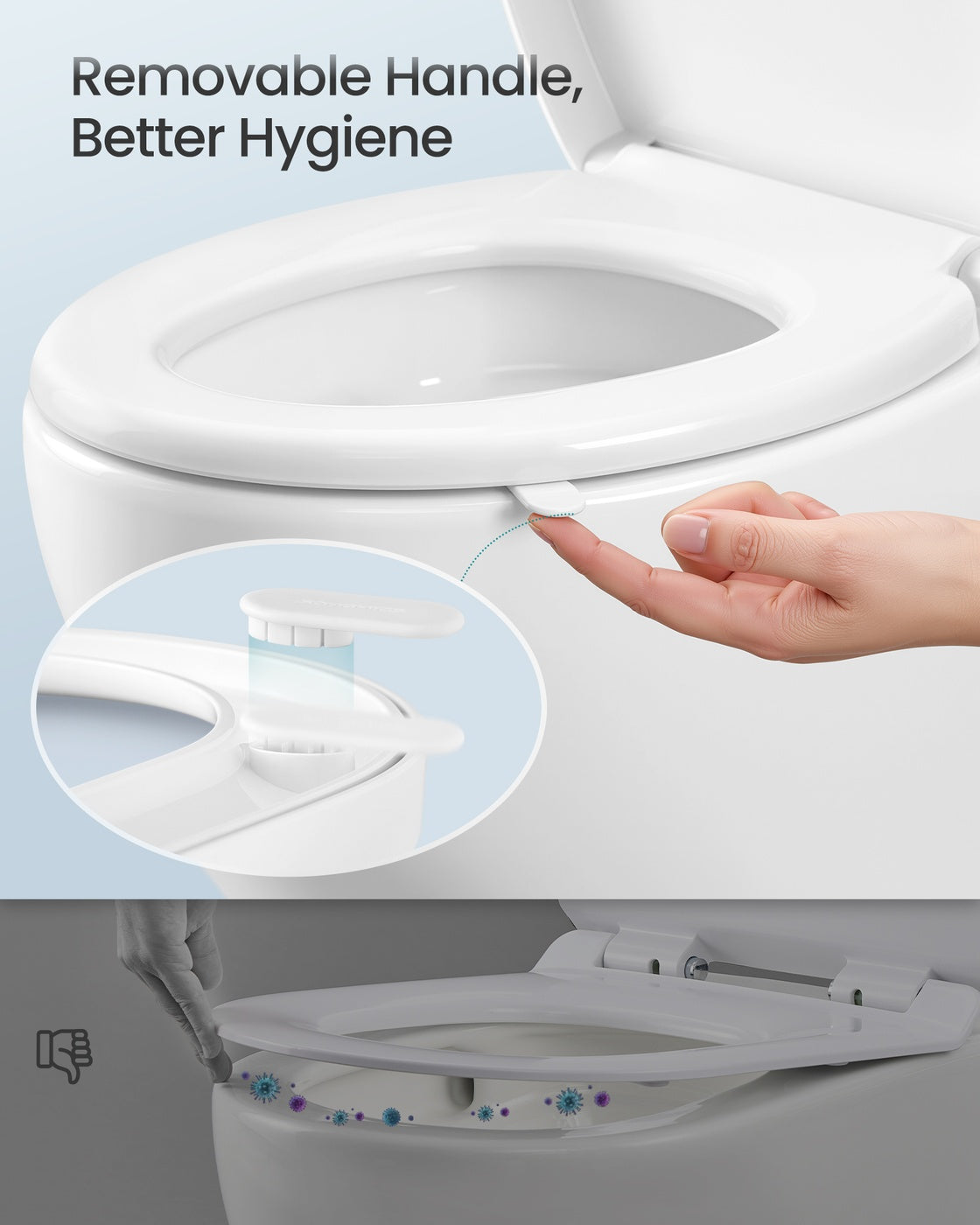 O-Shaped Toilet Seat - 17.4L - Duroplast
