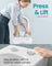 Elongated D-Shaped Soft-Close Toilet Seat - 18.1L x 14.2W - Duroplast
