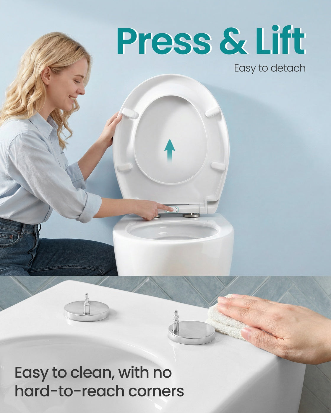 O-Shaped Heavy-Duty Toilet Seat - 17.5L - Duroplast