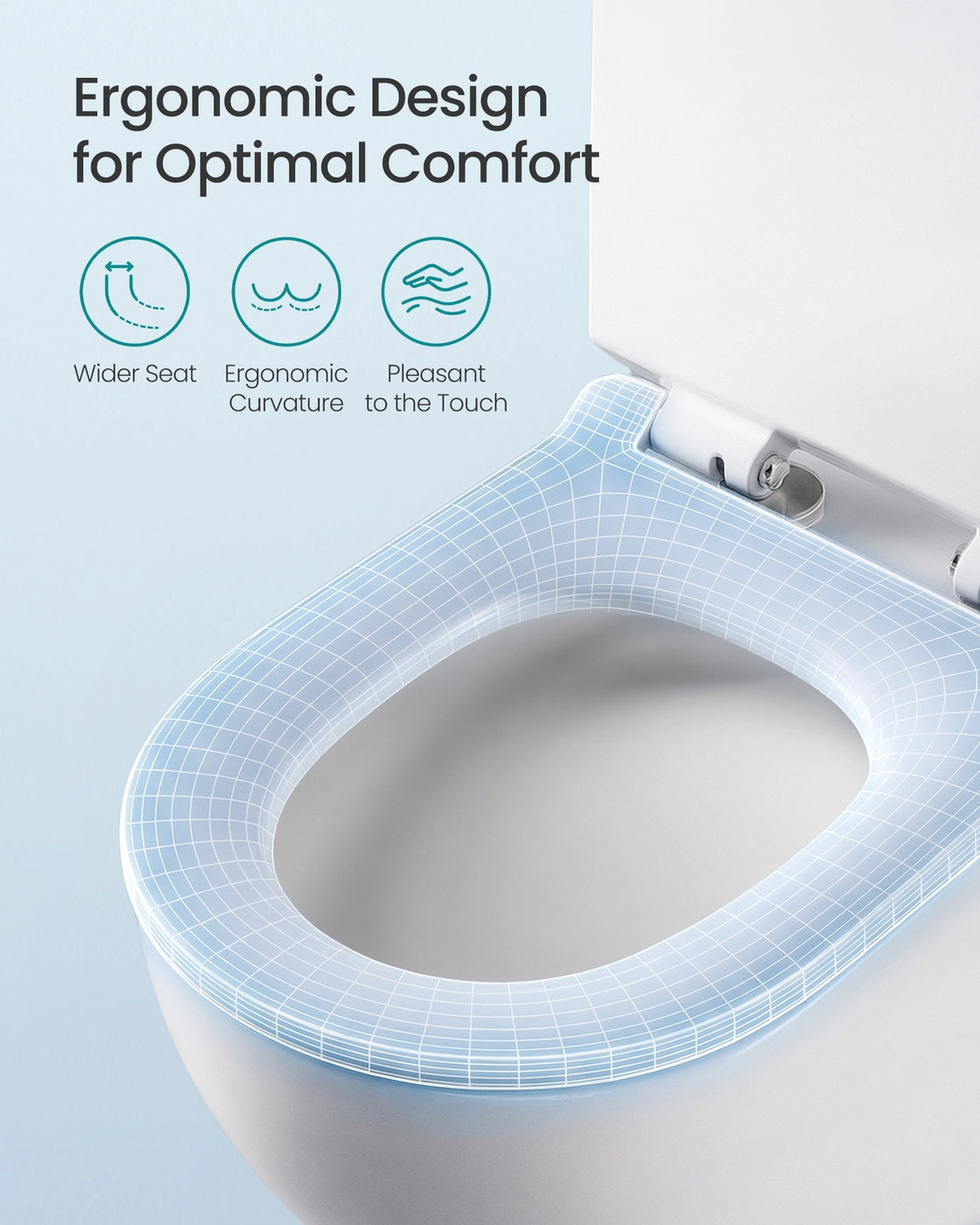 Elongated D-Shaped Toilet Seat - 30L - Duroplast