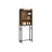 Bathroom Organizer Rack - Steel - Rustic Brown and Black - Over-the-Toilet Storage with Small Cabinet