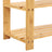 Bamboo Shoe Bench - 3-Tier Storage Organizer - Solid Bamboo - Natural - Compact Dimensions
