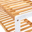 3-Tier Bamboo Shoe Rack - Natural Bamboo - Brown - Stores Up to 12 Pairs of Shoes