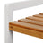 3-Tier Storage Rack - Bamboo - Natural Grain and White - Versatile for Bathroom