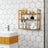 Adjustable Bamboo Storage Shelf - Natural - 3-Tier Design for Bathroom