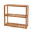 Adjustable Bamboo Storage Shelf - Natural - 3-Tier Design for Bathroom