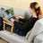 Tiltable Laptop Desk - Bamboo - Natural - Adjustable with Cooling Holes and Drawer
