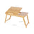 Tiltable Laptop Desk - Bamboo - Natural - Adjustable with Cooling Holes and Drawer
