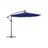 Cantilever Garden Parasol - Fabric - Red - Solar-Powered LED Lights