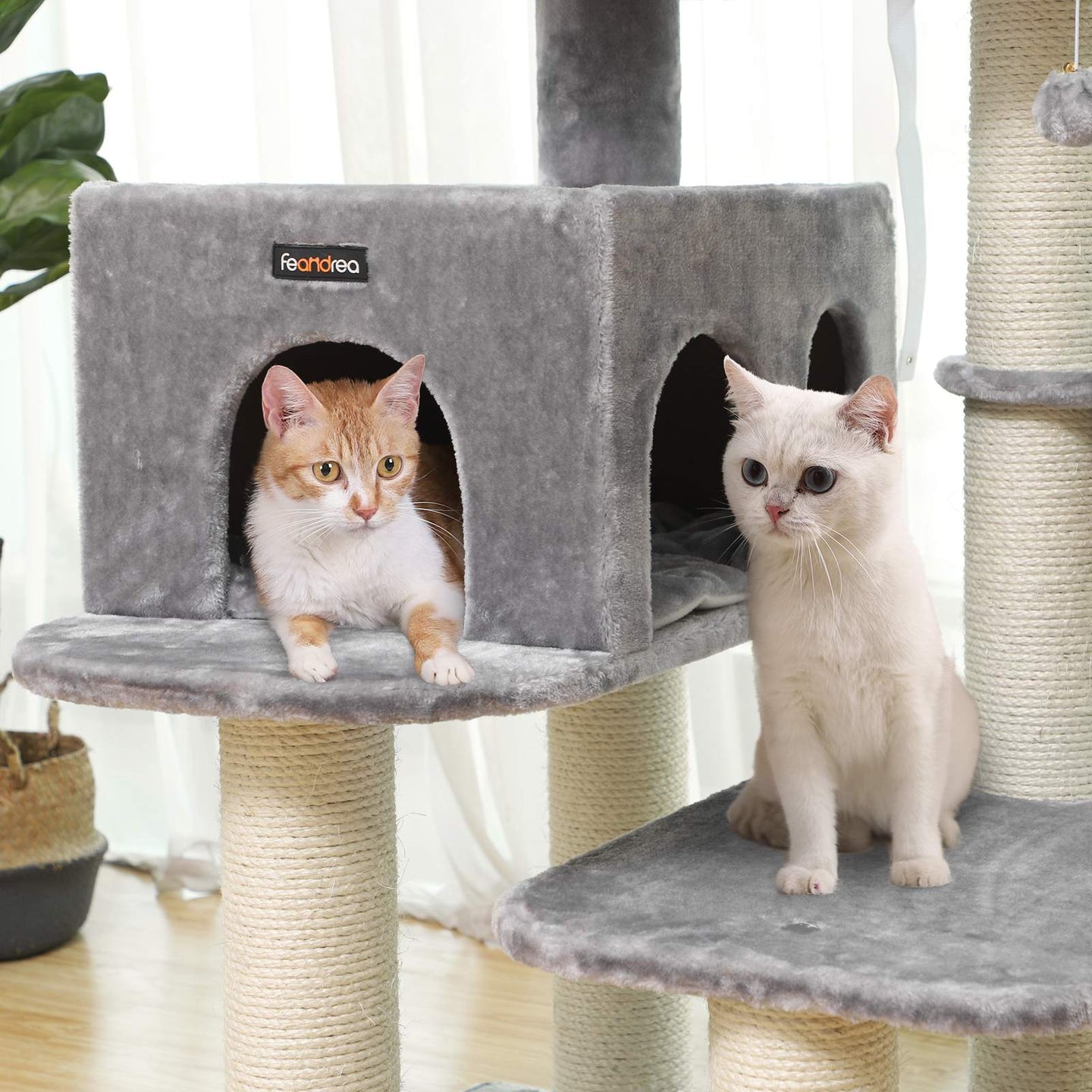 Cat Condo - Beige - Sisal & Plush