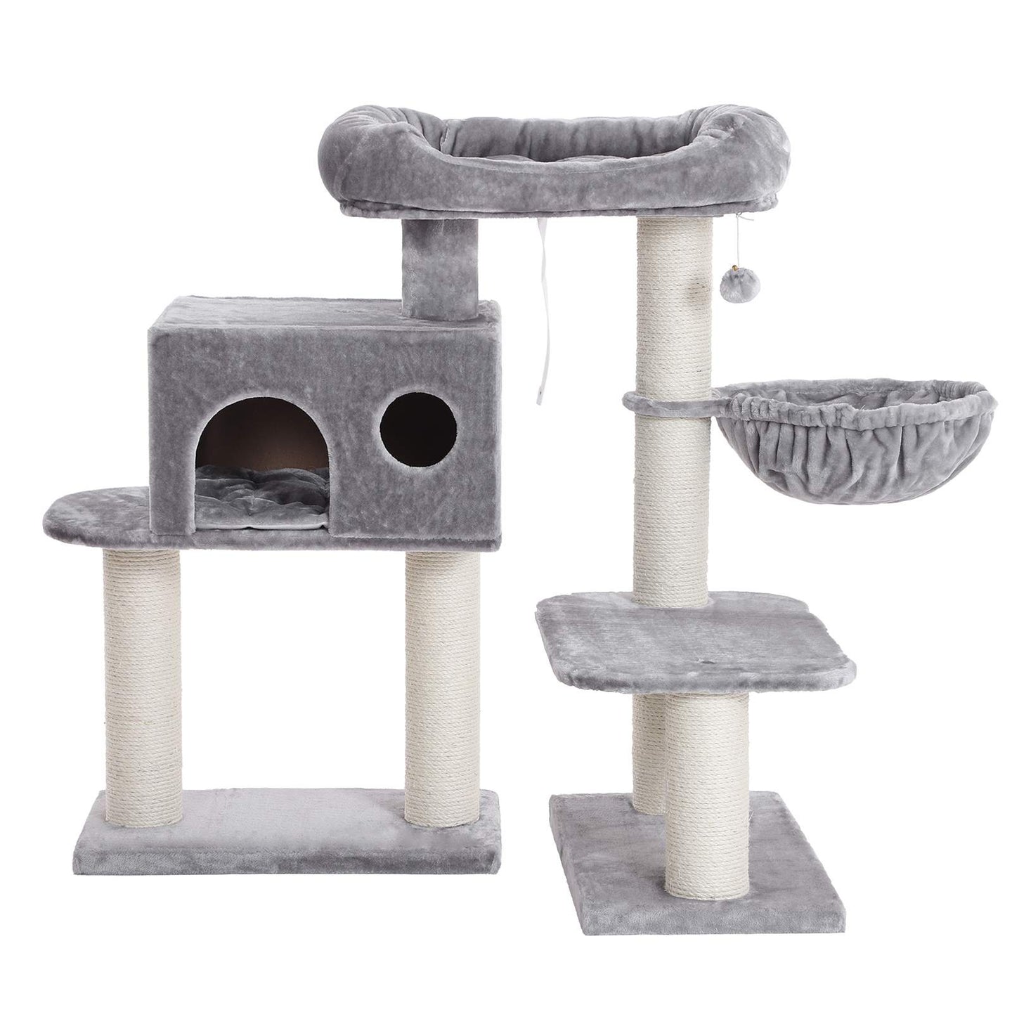 Cat Condo - Beige - Sisal & Plush