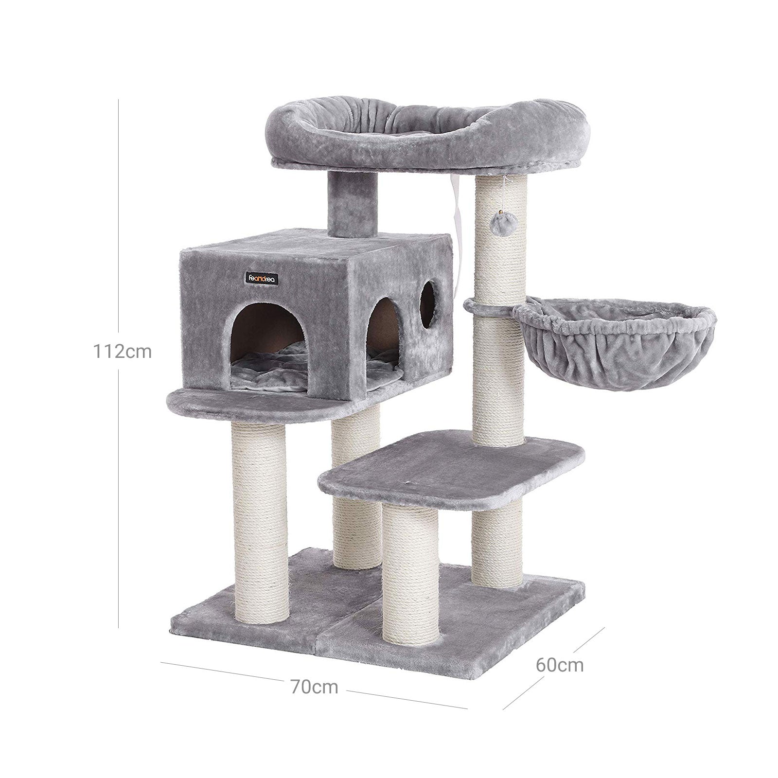 Cat Condo - Beige - Sisal & Plush