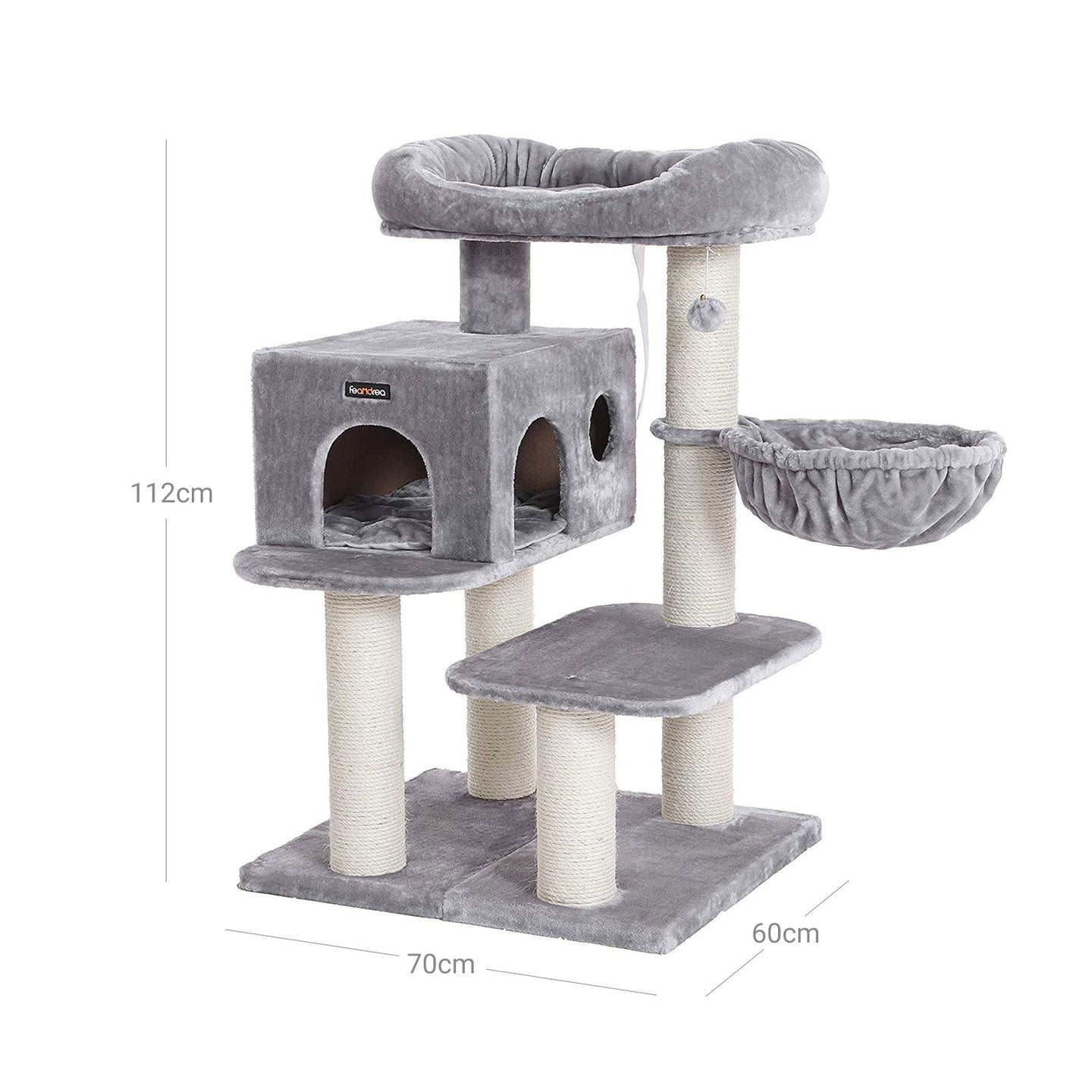 Cat Condo - Beige - Sisal & Plush