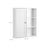 Bathroom Wall Storage Cabinet - Engineered Wood - White - Wall Mounted with Adjustable Compartments