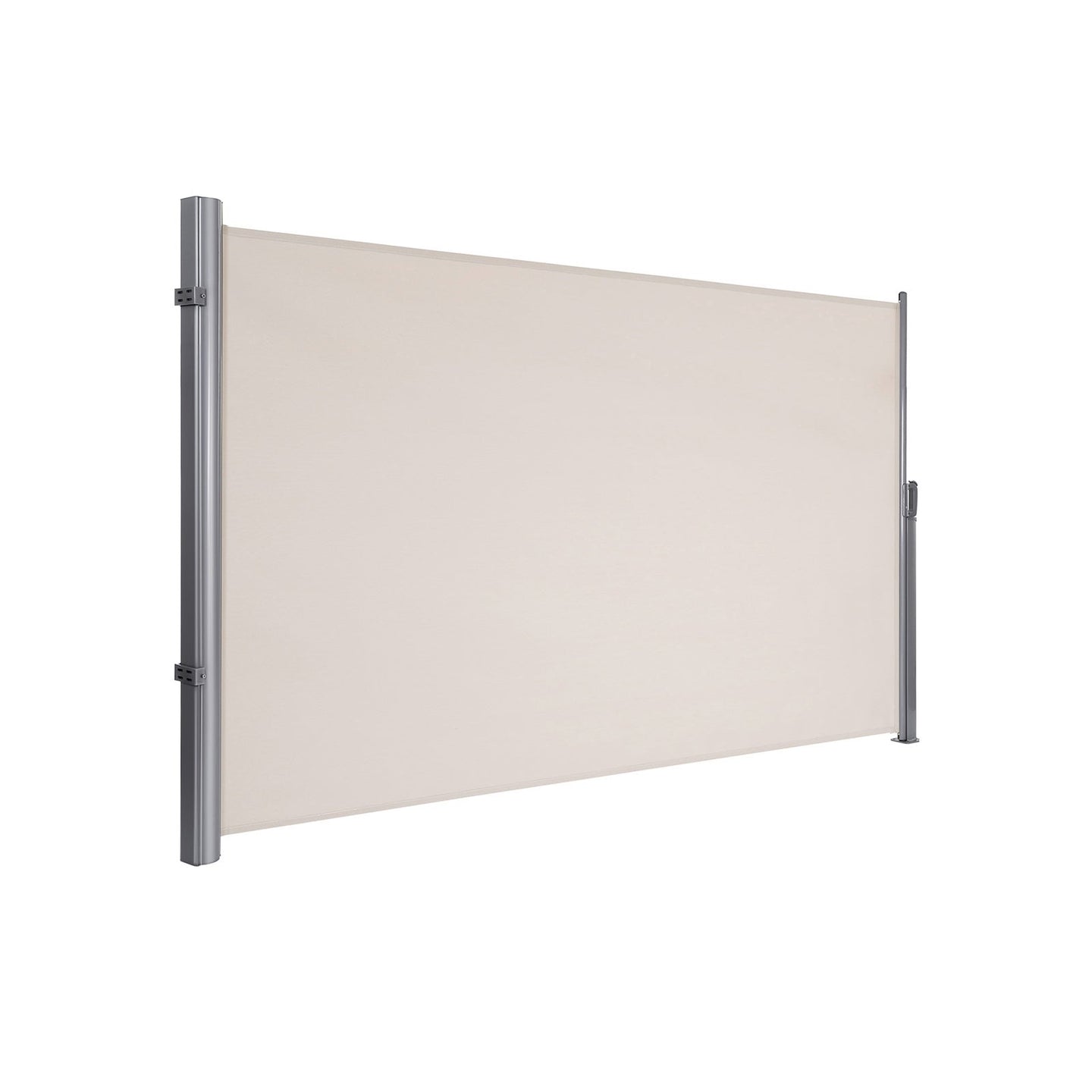 Side Awning - Fabric - Beige - Privacy Protection and Sun Shade for Balcony and Terrace