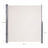 Side Awning - Fabric - Beige - Privacy Protection and Sun Shade for Balcony and Terrace